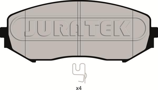 Juratek JCP4060 - Комплект спирачно феродо, дискови спирачки vvparts.bg