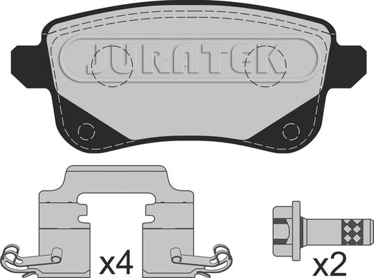 Juratek JCP4026 - Комплект спирачно феродо, дискови спирачки vvparts.bg