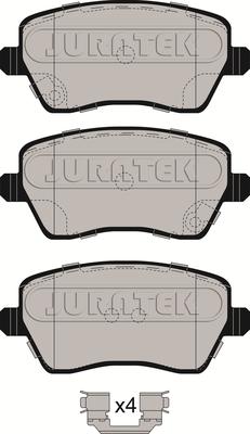 Juratek JCP058 - Комплект спирачно феродо, дискови спирачки vvparts.bg