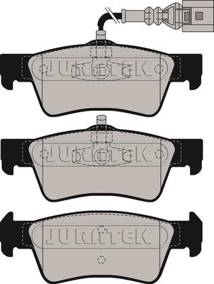 Juratek JCP063 - Комплект спирачно феродо, дискови спирачки vvparts.bg