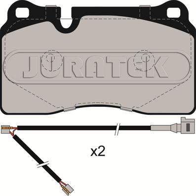 Juratek JCP062 - Комплект спирачно феродо, дискови спирачки vvparts.bg