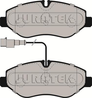 Juratek JCP019 - Комплект спирачно феродо, дискови спирачки vvparts.bg