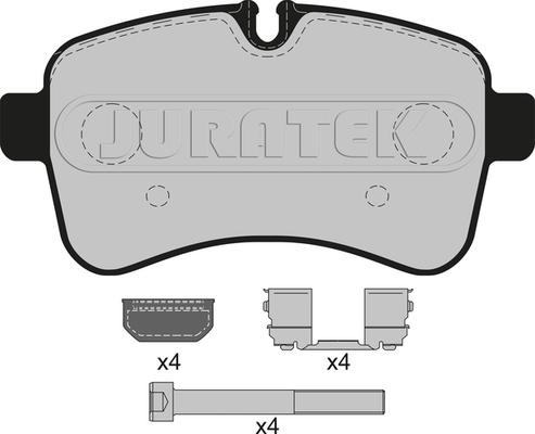 Juratek JCP011 - Комплект спирачно феродо, дискови спирачки vvparts.bg