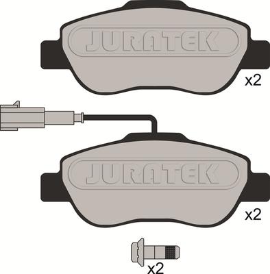 Juratek JCP1945 - Комплект спирачно феродо, дискови спирачки vvparts.bg