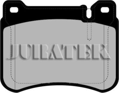Juratek JCP1907 - Комплект спирачно феродо, дискови спирачки vvparts.bg