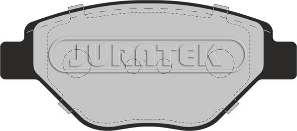 Juratek JCP1409 - Комплект спирачно феродо, дискови спирачки vvparts.bg