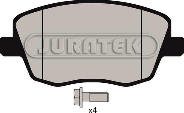 Juratek JCP1419 - Комплект спирачно феродо, дискови спирачки vvparts.bg