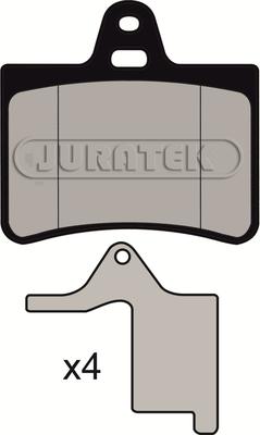 Juratek JCP1413 - Комплект спирачно феродо, дискови спирачки vvparts.bg