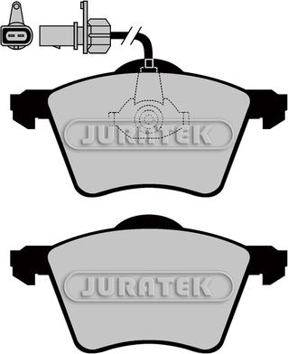 Juratek JCP1484 - Комплект спирачно феродо, дискови спирачки vvparts.bg