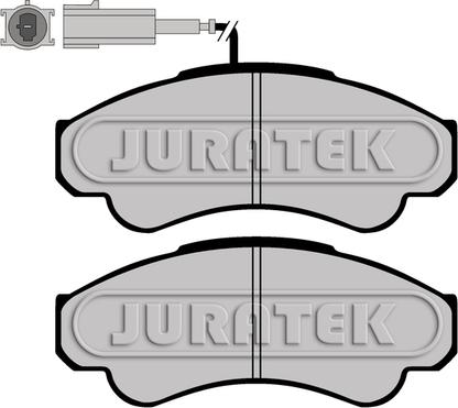 Juratek JCP1479 - Комплект спирачно феродо, дискови спирачки vvparts.bg