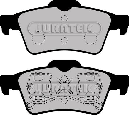 Juratek JCP1540 - Комплект спирачно феродо, дискови спирачки vvparts.bg