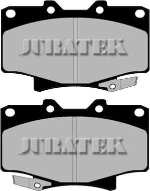 Juratek JCP1502 - Комплект спирачно феродо, дискови спирачки vvparts.bg