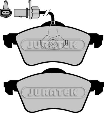Juratek JCP1518 - Комплект спирачно феродо, дискови спирачки vvparts.bg