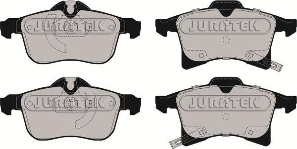 Juratek JCP1640 - Комплект спирачно феродо, дискови спирачки vvparts.bg