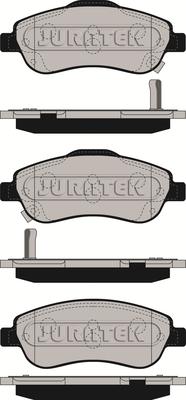 Juratek JCP168 - Комплект спирачно феродо, дискови спирачки vvparts.bg