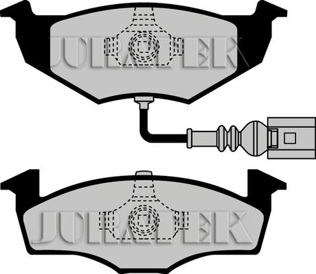 Juratek JCP1634 - Комплект спирачно феродо, дискови спирачки vvparts.bg