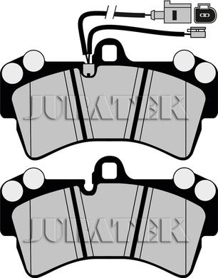 Juratek JCP1626 - Комплект спирачно феродо, дискови спирачки vvparts.bg