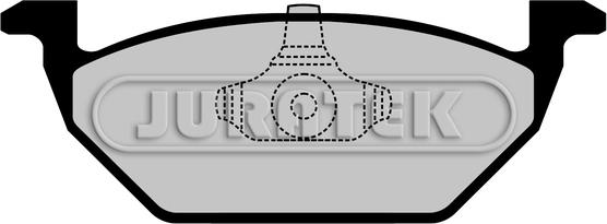 Juratek JCP1094 - Комплект спирачно феродо, дискови спирачки vvparts.bg