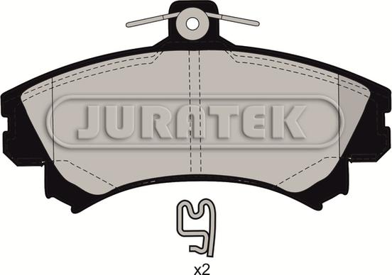 Juratek JCP1093 - Комплект спирачно феродо, дискови спирачки vvparts.bg