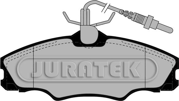 Juratek JCP1062 - Комплект спирачно феродо, дискови спирачки vvparts.bg