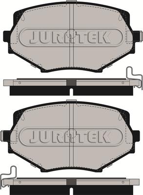 Juratek JCP1011 - Комплект спирачно феродо, дискови спирачки vvparts.bg