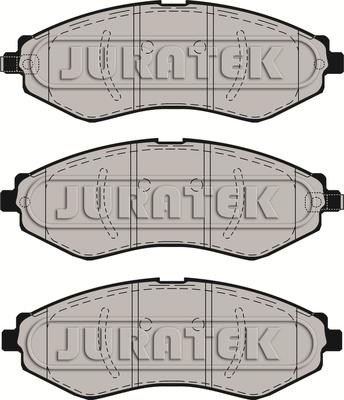 Juratek JCP1116 - Комплект спирачно феродо, дискови спирачки vvparts.bg