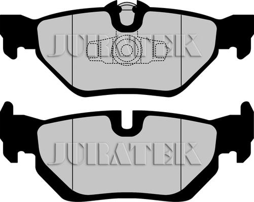 Juratek JCP1807 - Комплект спирачно феродо, дискови спирачки vvparts.bg