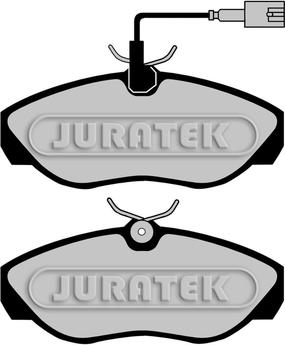 Juratek JCP1396 - Комплект спирачно феродо, дискови спирачки vvparts.bg