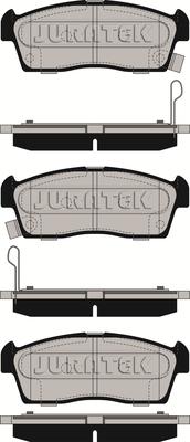 Juratek JCP139 - Комплект спирачно феродо, дискови спирачки vvparts.bg