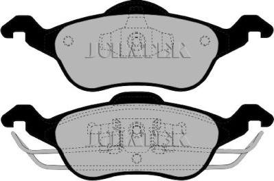 Juratek JCP1318 - Комплект спирачно феродо, дискови спирачки vvparts.bg