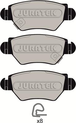 Juratek JCP1294 - Комплект спирачно феродо, дискови спирачки vvparts.bg