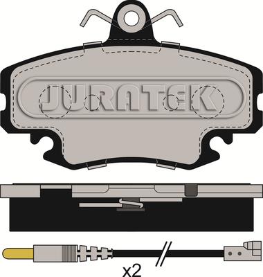 Juratek JCP845 - Комплект спирачно феродо, дискови спирачки vvparts.bg