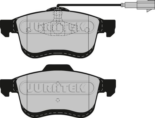 Juratek JCP8566 - Комплект спирачно феродо, дискови спирачки vvparts.bg