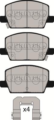 Juratek JCP8563 - Комплект спирачно феродо, дискови спирачки vvparts.bg