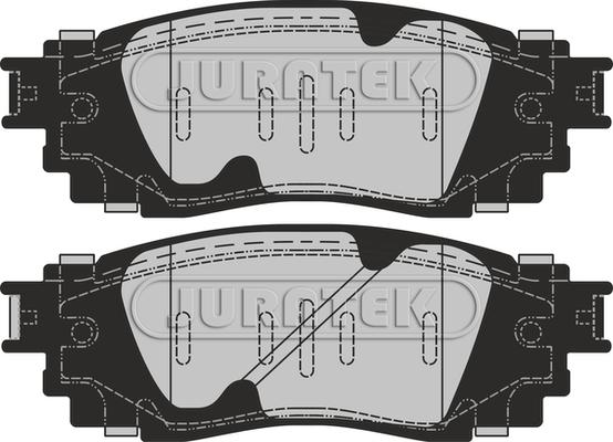 Juratek JCP8528 - Комплект спирачно феродо, дискови спирачки vvparts.bg