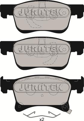 Juratek JCP8060 - Комплект спирачно феродо, дискови спирачки vvparts.bg