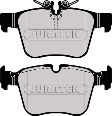 Juratek JCP8063 - Комплект спирачно феродо, дискови спирачки vvparts.bg