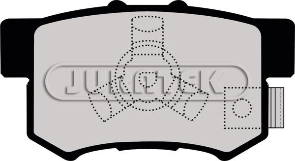 Juratek JCP8038 - Комплект спирачно феродо, дискови спирачки vvparts.bg