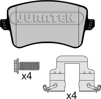 Juratek JCP8149 - Комплект спирачно феродо, дискови спирачки vvparts.bg