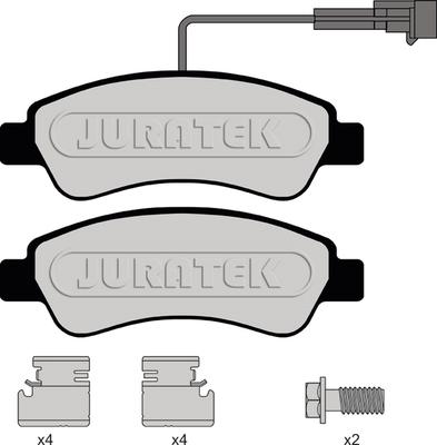 Juratek JCP8150 - Комплект спирачно феродо, дискови спирачки vvparts.bg