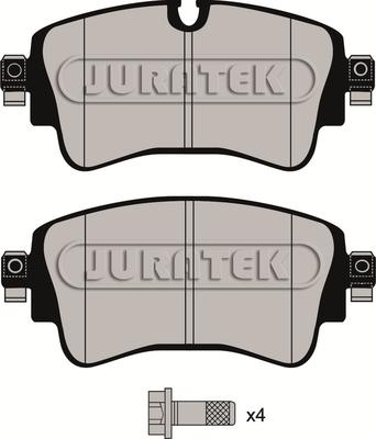 Juratek JCP8164 - Комплект спирачно феродо, дискови спирачки vvparts.bg