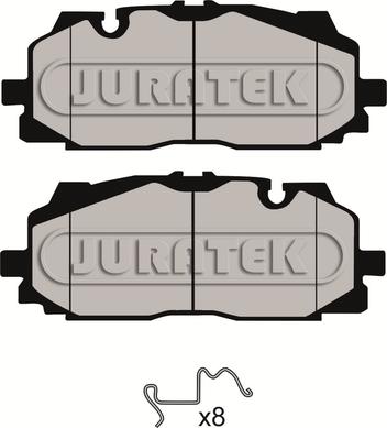 Juratek JCP8163 - Комплект спирачно феродо, дискови спирачки vvparts.bg