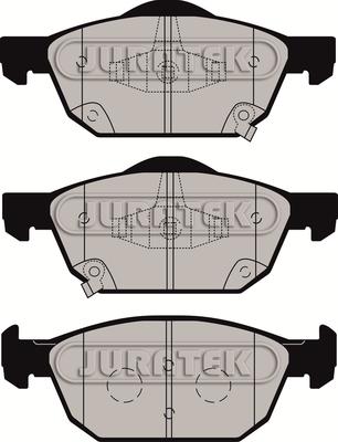 Juratek JCP8109 - Комплект спирачно феродо, дискови спирачки vvparts.bg