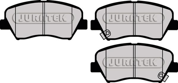 Juratek JCP8113 - Комплект спирачно феродо, дискови спирачки vvparts.bg