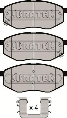 Juratek JCP8112 - Комплект спирачно феродо, дискови спирачки vvparts.bg