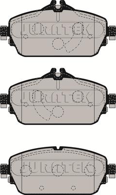 Juratek JCP8139 - Комплект спирачно феродо, дискови спирачки vvparts.bg