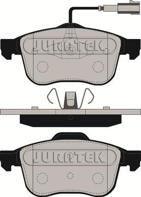 Juratek JCP8299 - Комплект спирачно феродо, дискови спирачки vvparts.bg