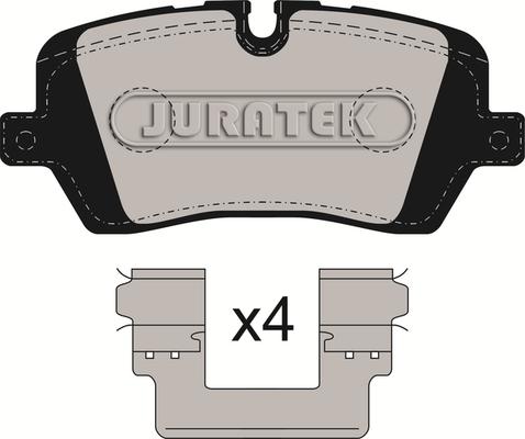 Juratek JCP8295 - Комплект спирачно феродо, дискови спирачки vvparts.bg