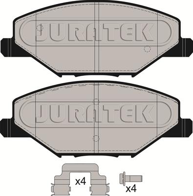 Juratek JCP8249 - Комплект спирачно феродо, дискови спирачки vvparts.bg