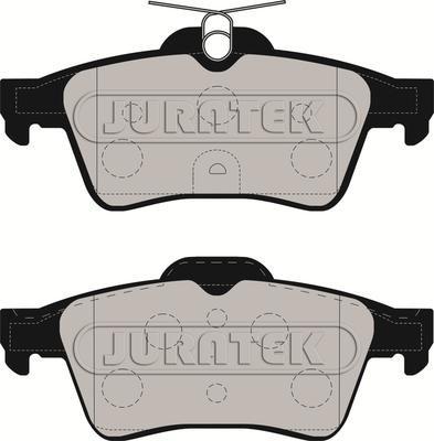 Juratek JCP8246 - Комплект спирачно феродо, дискови спирачки vvparts.bg